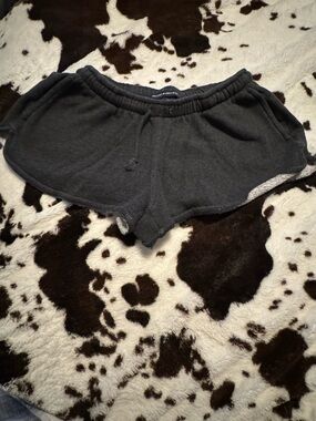 Brandy Melville Dark Grey  Cozy Fleece Shorts
